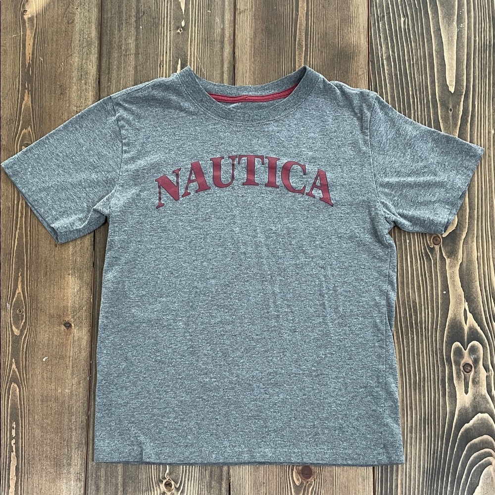 Boy’s Gray Nautica Short Sleeve Shirt